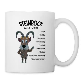 Sternzeichen Steinbock - Tasse - Weiß - Rechts