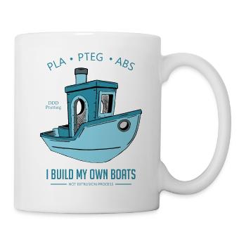 I build my own boats - Mug - white - Right