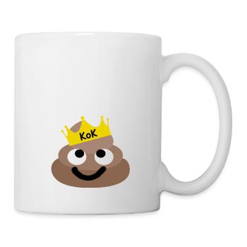 King of Kacke - Tasse - Weiß - Rechts
