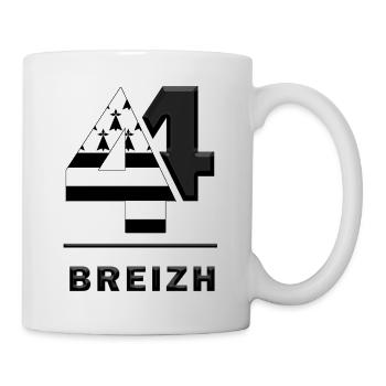 Bretagne Loire-Atlantique 44 Breizh - Mug blanc - blanc - Droite