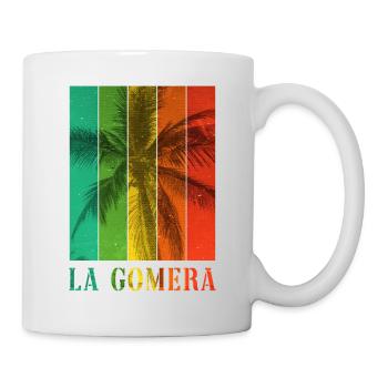 La Gomera Sommer Sonne Strand Meer Palmen - Tasse - Weiß - Rechts