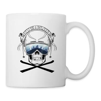 No rest on a powder day - Mug - white - Right