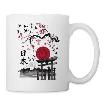 Japanese art Fuji Torii - Mug - white - Right