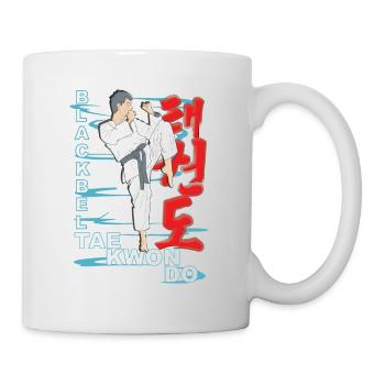 Schwarzgurt Taekwondo Koreanisch Sportler - Mug blanc - blanc - Droite