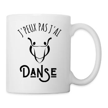je peux pas j'ai danse - Mug blanc - blanc - Droite