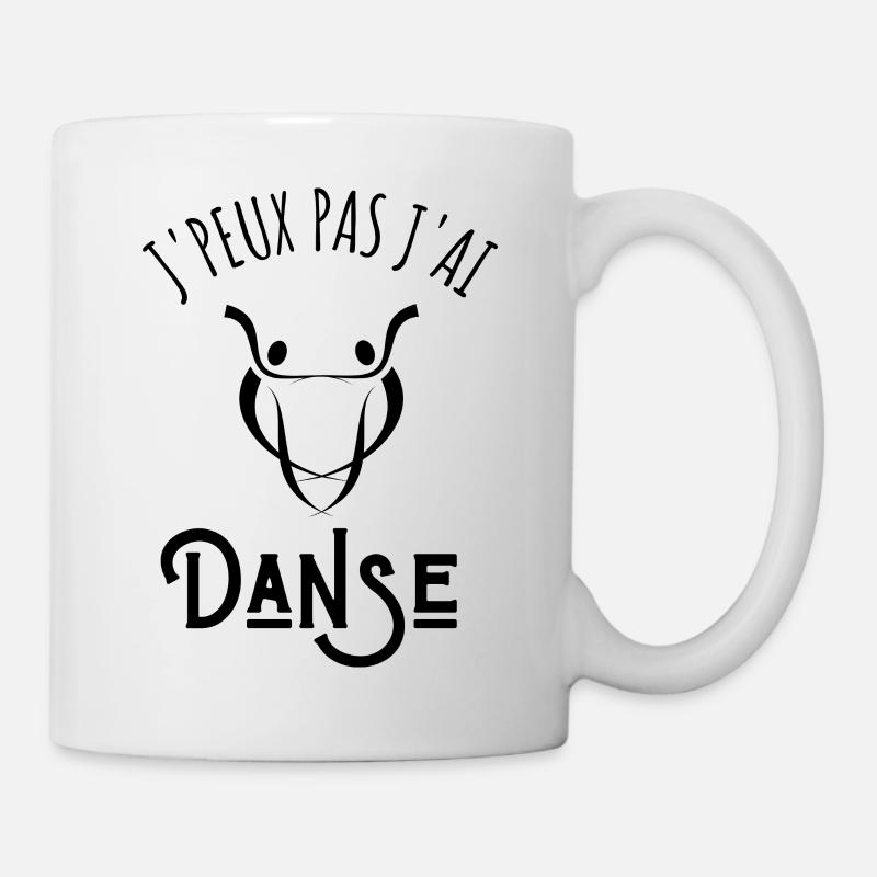 je peux pas j'ai danse - Mug blanc - blanc