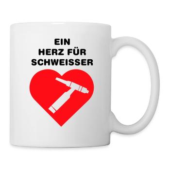 Ein Herz Für Schweißer - WIG - Tasse - Weiß - Rechts