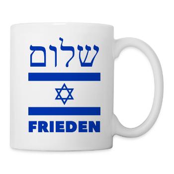 Shalom Israel - Peace Israel - Mug - white - Right