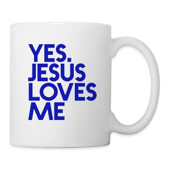 Yes, Jesus Loves Me - Christian Clothing - Mug - white - Right