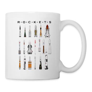 Super Space Rockets - Mug - white - Right