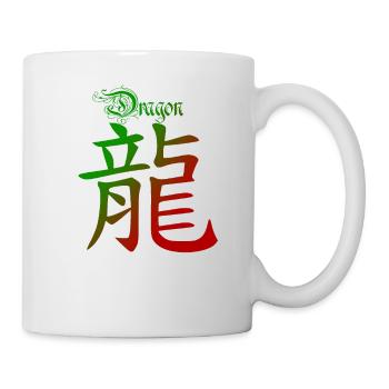Drache Chinesisches Sternzeichen - Tasse - Weiß - Rechts