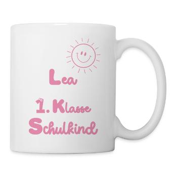 Lea 1 Klasse - Tasse - Weiß - Rechts