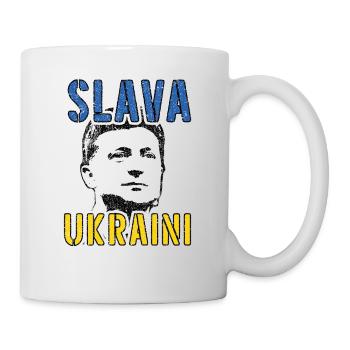Slava Ukraini zelesnky - Mug - white - Right