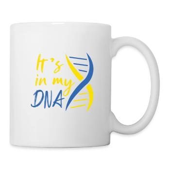 It's In My Dna Ukraine Vintage Ukrainian Flag - Mug - white - Right