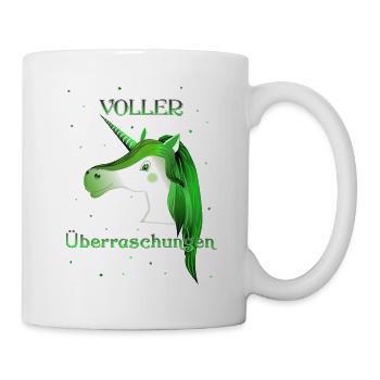 Einhorn voller Überraschungen unicorn - Tasse - Weiß - Rechts