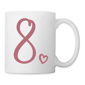 8. Geburtstag Kinder Mädchen 8 Jahre alt Süße Nummer 8 - Tasse - Weiß - Rechts