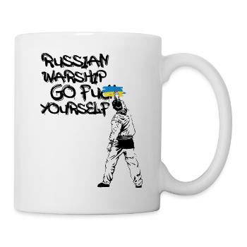 Russian Warship go ** yourself - Tasse - Weiß - Rechts