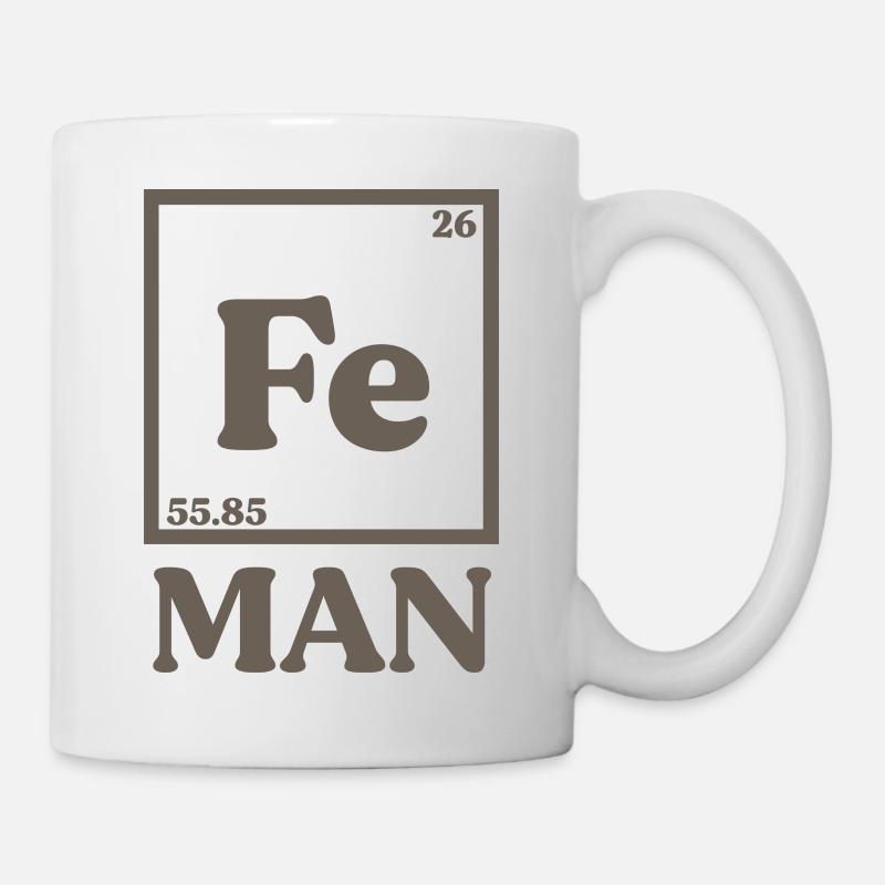 Iron Man Chemie - Tasse - Weiß