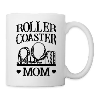 Roller Coaster Mom - Tasse - Weiß - Rechts