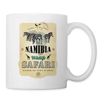 Zebras Wildlife Safari Namibia Africa Adventure - Mug - white - Right