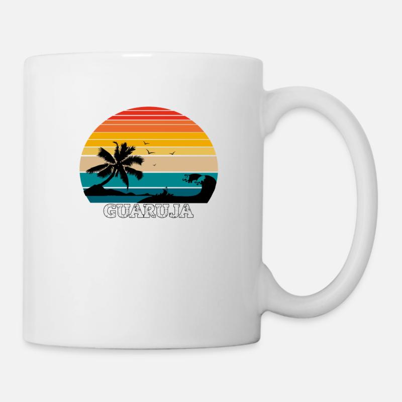 Guaruja São Paulo Beach - Tasse - Weiß