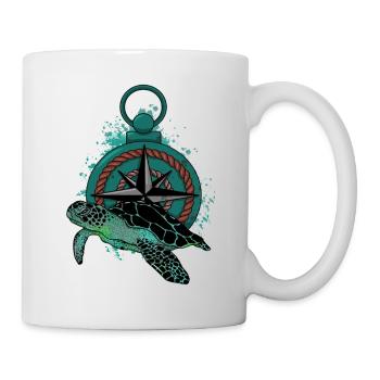 Turtle Compass - Tasse - Weiß - Rechts