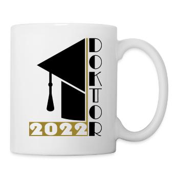 Abschluss Doktor 2022 Promotionshut - Tasse - Weiß - Rechts
