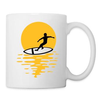 Sun Evening Surfers - Mug - white - Right