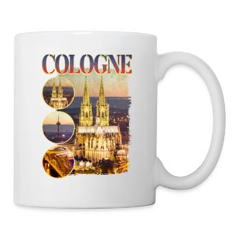 Cologne Cathedral Germany City Skyline Home Love - Mug - white - Right