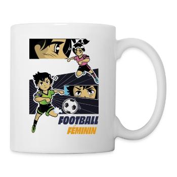 Football féminin - Mug blanc - blanc - Droite
