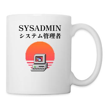 Sysadmin-| システム管理者 | Dampfwelle - Tasse - Weiß - Rechts