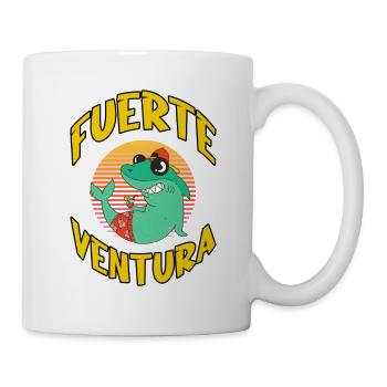 Fuerteventura Été Sun Beach Sea Palms Shark - Mug blanc - blanc - Droite