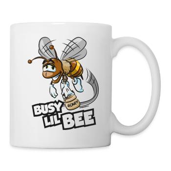 Busy little Bee - Fleißiges Bienchen mit Honig - Tasse - Weiß - Rechts