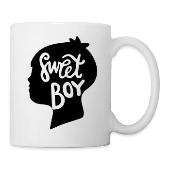 Sweet Boy Süsser Junge Niedlich Baby Kinder - Tasse - Weiß - Rechts