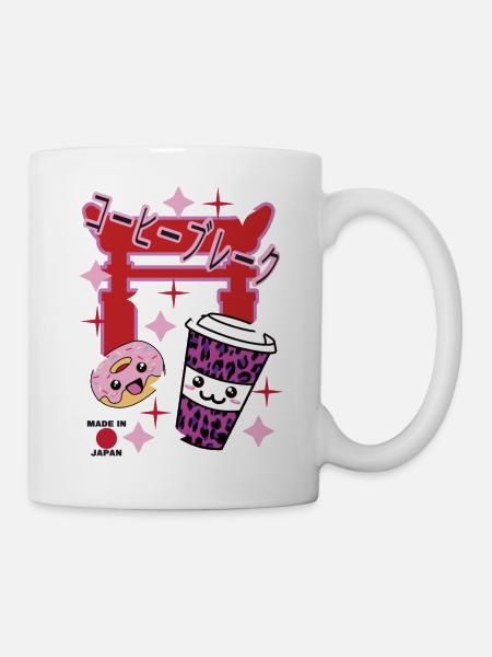 Kaffepause Kawaii Japan - Tasse - Weiß