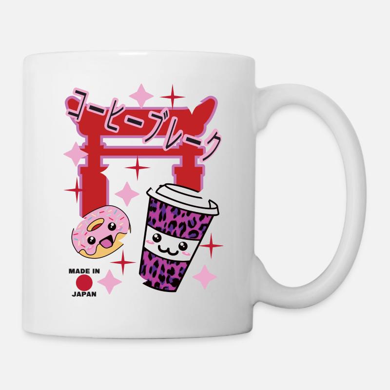 Kaffepause Kawaii Japan - Tasse - Weiß