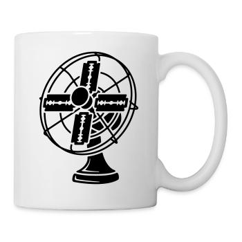 Fan with razor blades - Mug - white - Right