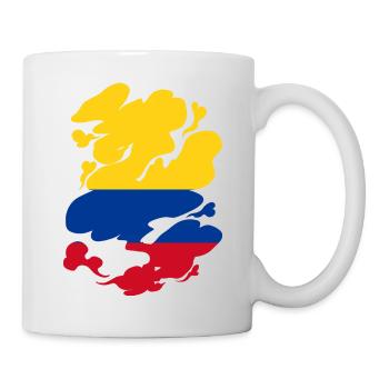 Drapeau de la Colombie Vintage Drapeau colombien - Mug blanc - blanc - Droite