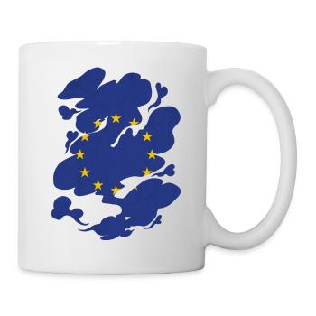 Drapeau de l’Europe EU Euro Drapeau européen - Mug blanc - blanc - Droite