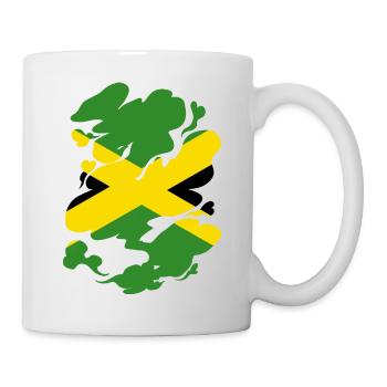 Drapeau jamaïcain Drapeau jamaïcain Jamaïque Vintage - Mug blanc - blanc - Droite