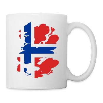 Norway Flag Scandinavia Norwegian Flag - Mug - white - Right