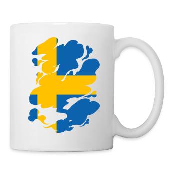 Suède Drapeau Scandinavie Drapeau suédois - Mug blanc - blanc - Droite