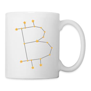 Zodiac sign Bitcoin BTC Gold - Mug - white - Right