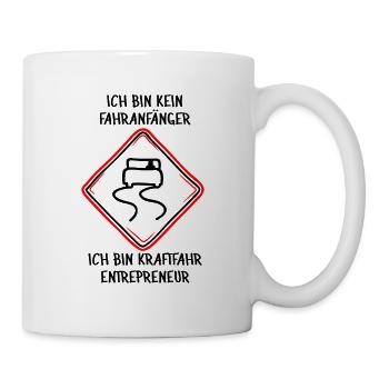 Kraftfahr-Entrepreneur - Tasse - Weiß - Rechts