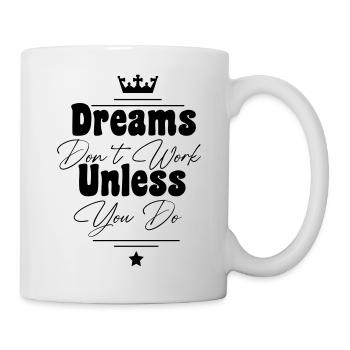 design de rêve noir - Mug blanc - blanc - Droite