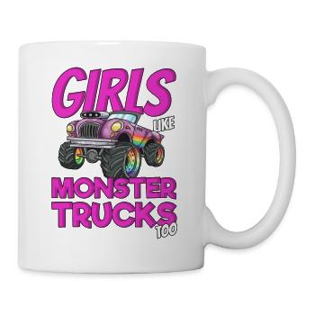 Monster Truck Tire Girls Women I Gift Idea - Mug - white - Right
