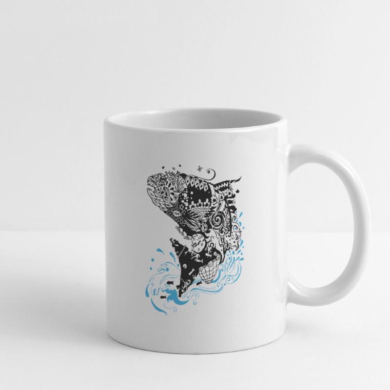 Jumping fish (version for light fabrics) Mug