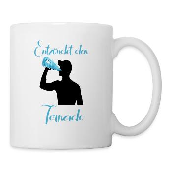 Entzündet den Tornado - Tasse - Weiß - Rechts