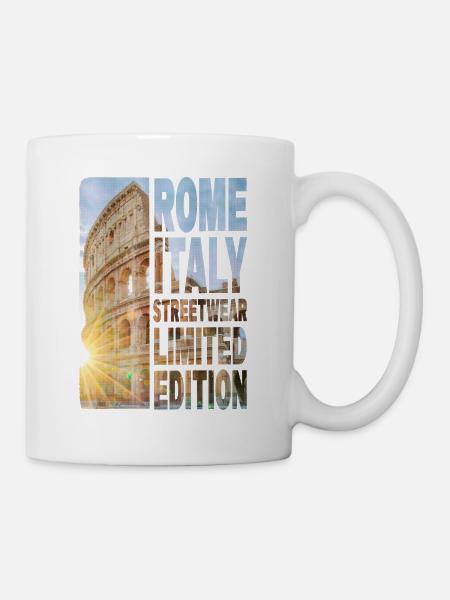 Rome Rome Italie Ville Skyline Accueil Amour - Mug blanc - blanc