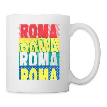 Rome Roma Italie City Font Skyline Accueil - Mug blanc - blanc - Droite